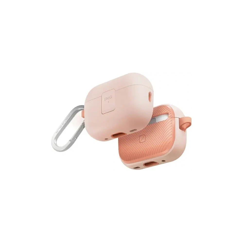 Etui UNIQ Clyde Lock Case do Apple AirPods Pro 2 pudroworóżowy-różowy/light pink-crepe pink