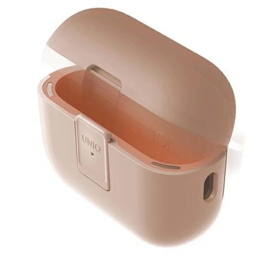 Etui UNIQ Clyde Lock Case do Apple AirPods Pro 2 pudroworóżowy-różowy/light pink-crepe pink