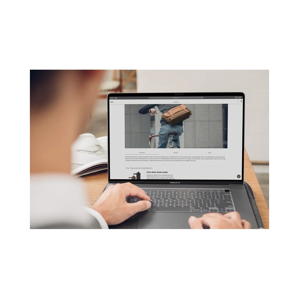 Hurtownia GSM - Ochranná fólie na obrazovku Moshi Umbra Apple MacBook Pro 16 s filtrem soukromí (černý rám) - MOSH066BLK - {ean13} - Hurt