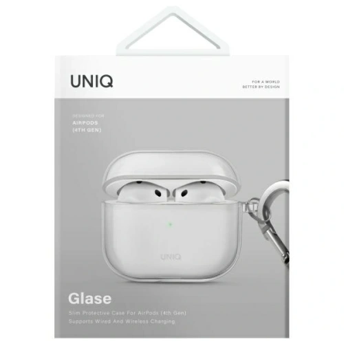 Etui UNIQ Glase do Apple AirPods 4 przezroczysty/glossy clear