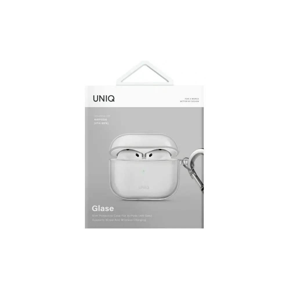 Etui UNIQ Glase do Apple AirPods 4 przezroczysty/glossy clear