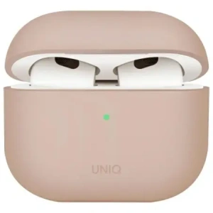 Etui UNIQ Lino do Apple AirPods 4 Silicone różowy/pink blush
