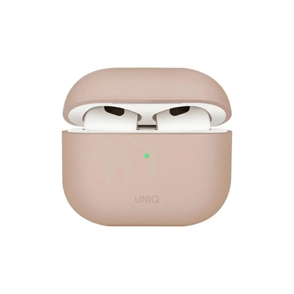 Etui UNIQ Lino do Apple AirPods 4 Silicone różowy/pink blush