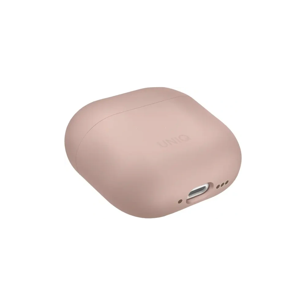 Etui UNIQ Lino do Apple AirPods 4 Silicone różowy/pink blush
