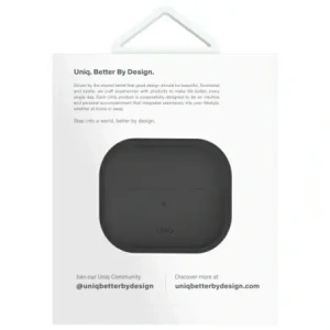Etui UNIQ Lino do Apple AirPods 4 Silicone szary/ash grey