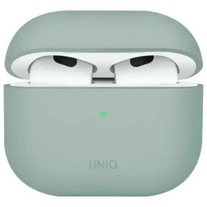 Etui UNIQ Lino do Apple AirPods 4 Silicone zielony/iceplant green