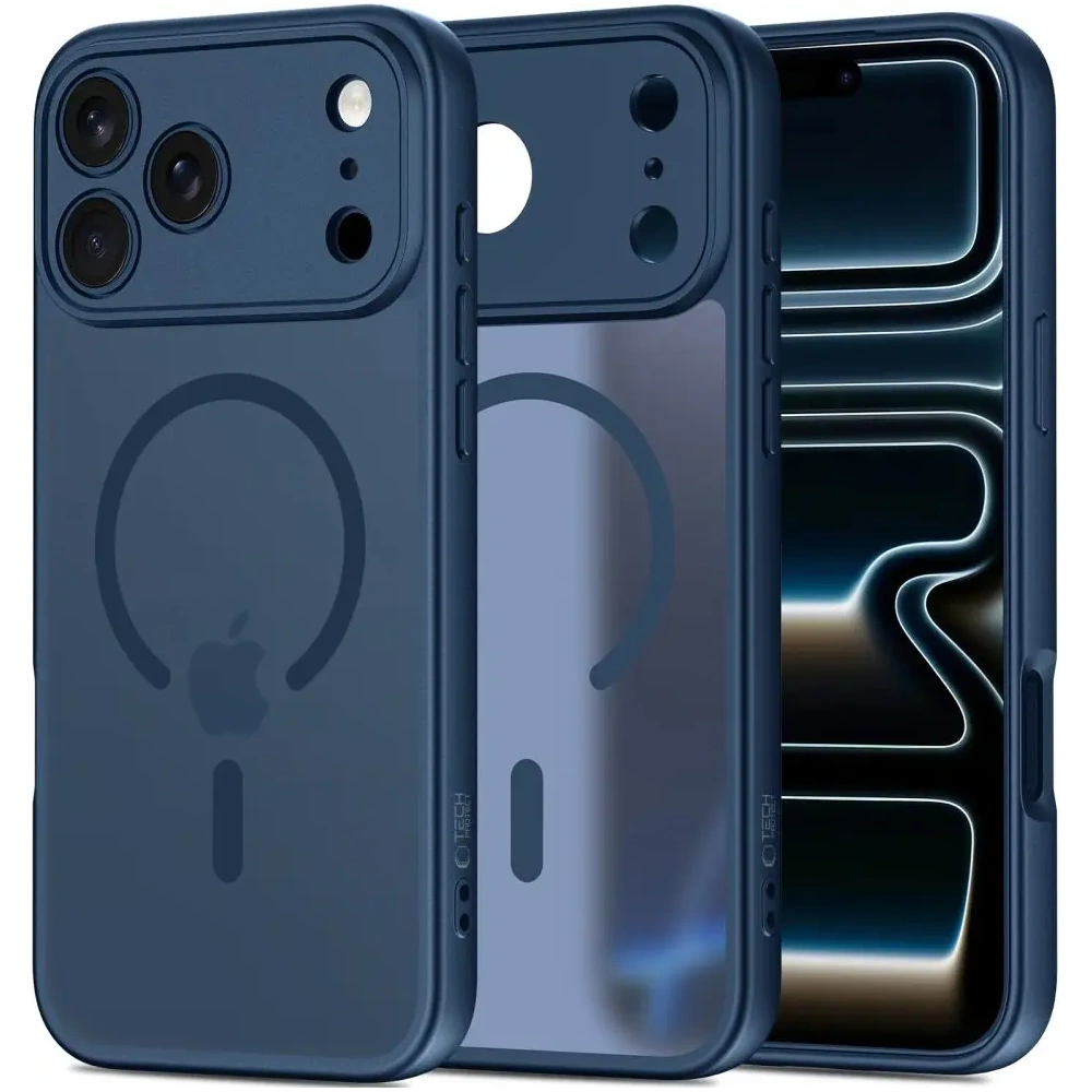Etui Tech-Protect BasicMag MagSafe do Apple iPhone 17 Pro Matte Deep Blue