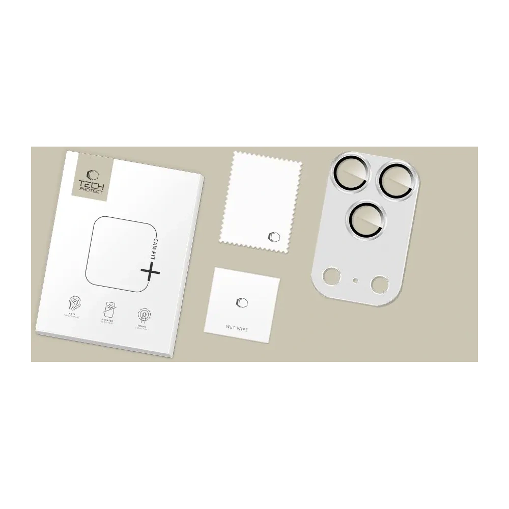 Osłona aparatu Tech-Protect Camfull Fit+ do Apple iPhone 17 Pro Max Silver