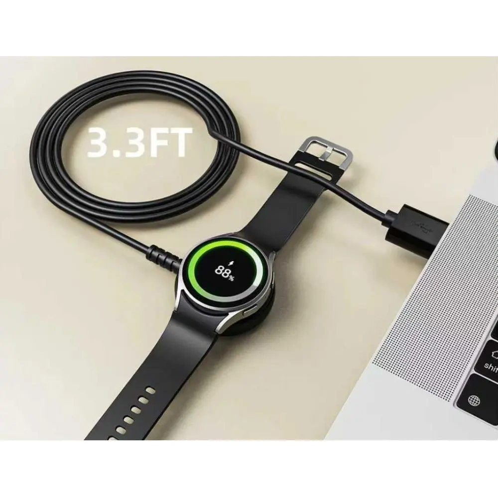 Ładowarka indukcyjna Tech-Protect MC03 Ultraboost Magnetic Charging USB-A Cable 100cm Samsung Galaxy Watch Black