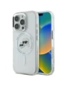 Etui Karl Lagerfeld do Apple iPhone 16 Pro Max hardcase IML Metal Karl&Choupette Head MagSafe biały