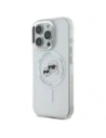 Etui Karl Lagerfeld do Apple iPhone 16 Pro Max hardcase IML Metal Karl&Choupette Head MagSafe biały