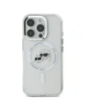 Etui Karl Lagerfeld do Apple iPhone 16 Pro Max hardcase IML Metal Karl&Choupette Head MagSafe biały