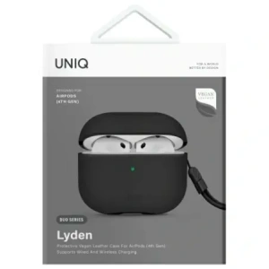 Etui UNIQ Lyden DS do Apple AirPods 4 czarny/dallas black