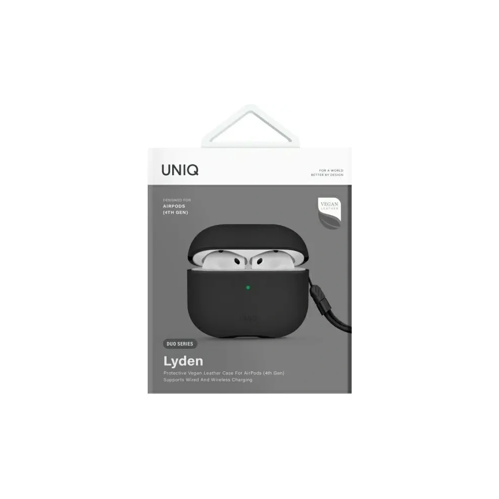 Etui UNIQ Lyden DS do Apple AirPods 4 czarny/dallas black