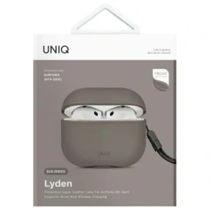 Etui UNIQ Lyden DS do Apple AirPods 4 szary/flint grey
