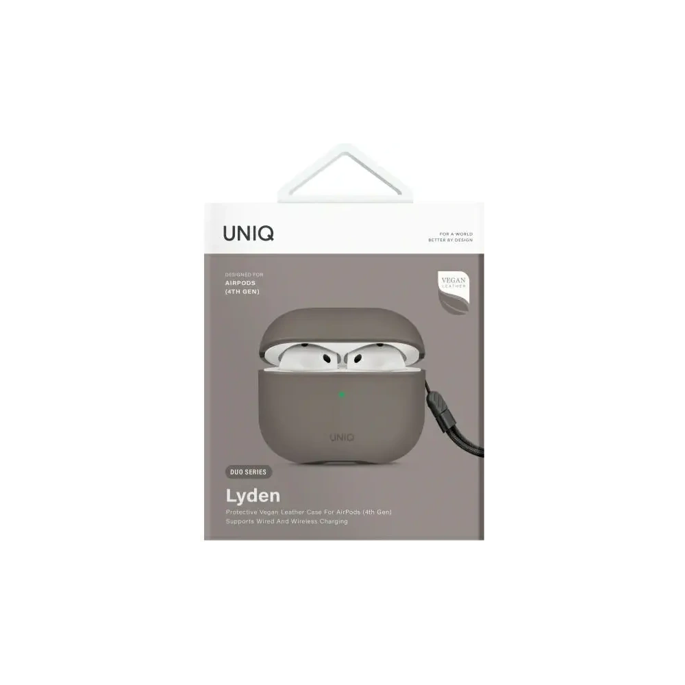 Etui UNIQ Lyden DS do Apple AirPods 4 szary/flint grey