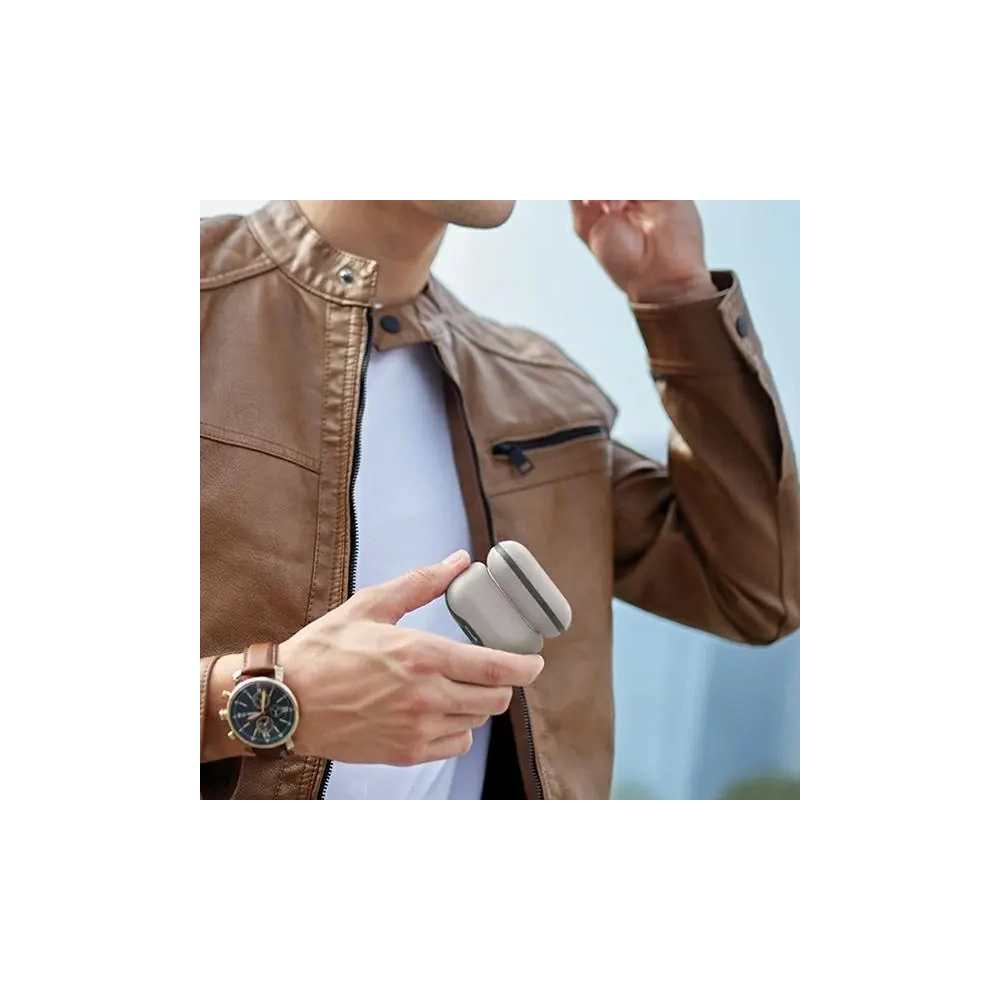 Etui UNIQ Lyden DS do Apple AirPods Pro 2 gen beżowo-zielony/ivory-lichen green