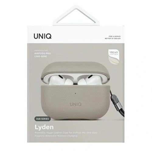 Etui UNIQ Lyden DS do Apple AirPods Pro 2 gen beżowo-zielony/ivory-lichen green