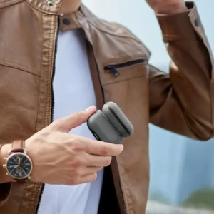 Etui UNIQ Lyden DS do Apple AirPods Pro 2 gen szaro-czarny/charcoal grey-black