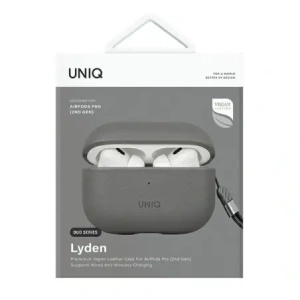 Etui UNIQ Lyden DS do Apple AirPods Pro 2 gen szaro-czarny/charcoal grey-black
