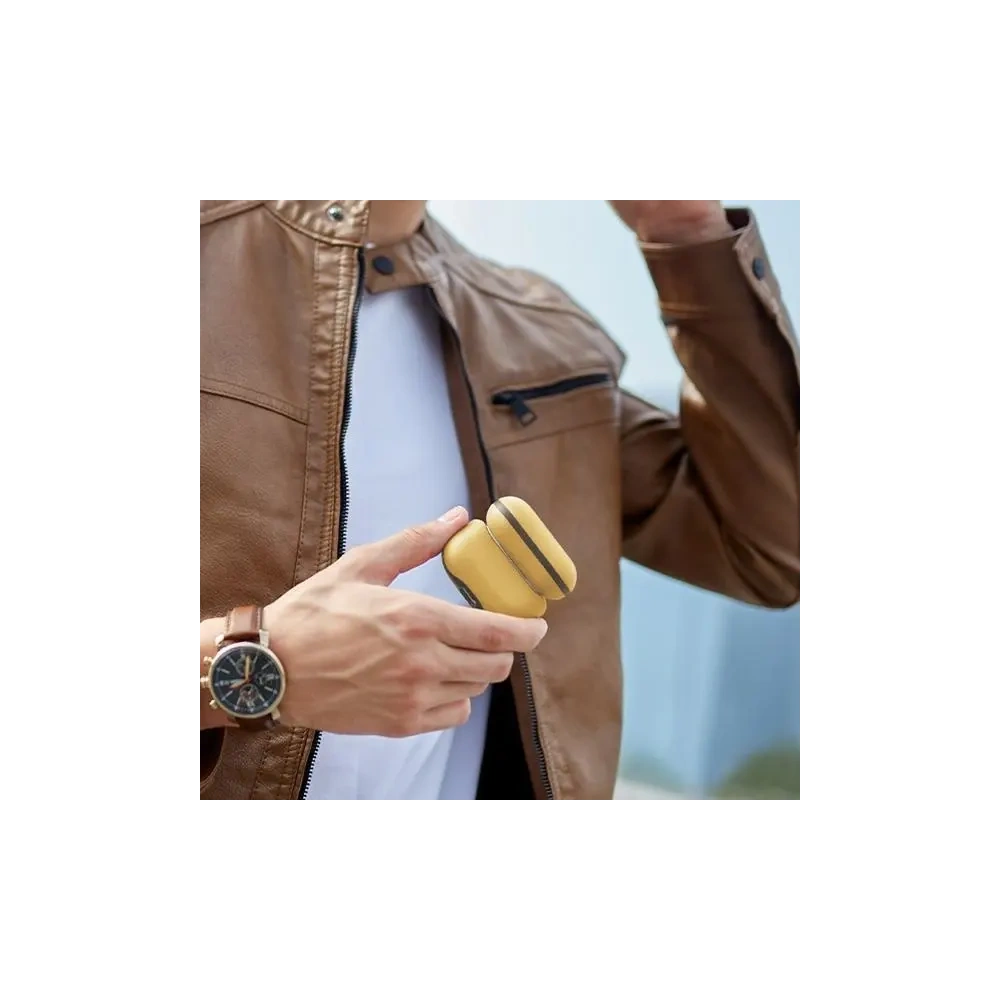 Etui UNIQ Lyden DS do Apple AirPods Pro 2 gen żółto-szary/canary yellow-flint grey