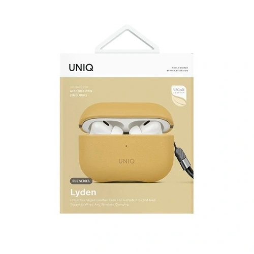 Etui UNIQ Lyden DS do Apple AirPods Pro 2 gen żółto-szary/canary yellow-flint grey