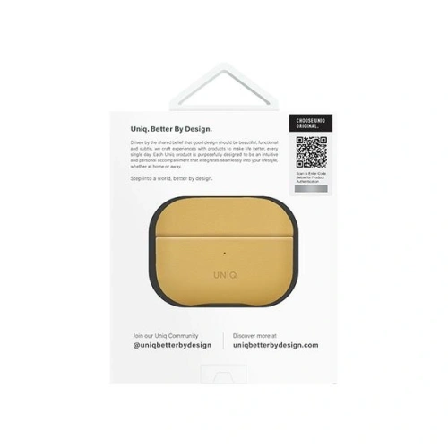 Etui UNIQ Lyden DS do Apple AirPods Pro 2 gen żółto-szary/canary yellow-flint grey