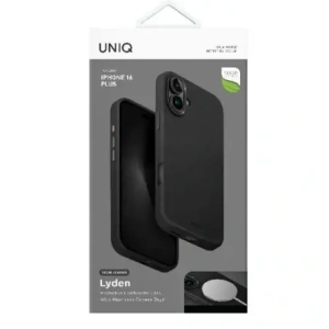 Etui UNIQ Lyden do Apple iPhone 16 Plus Magclick Charging czarny/dallas black