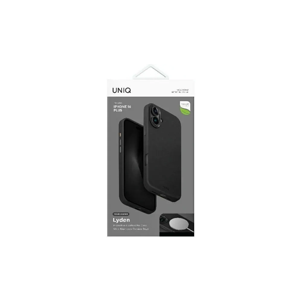 Etui UNIQ Lyden do Apple iPhone 16 Plus Magclick Charging czarny/dallas black