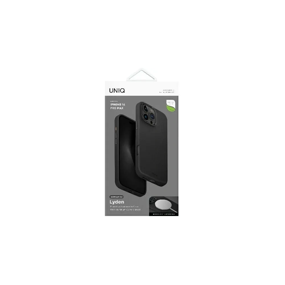 Etui UNIQ Lyden do Apple iPhone 16 Pro Max Magclick Charging czarny/dallas black