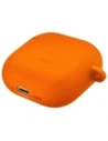 Etui UNIQ Nexo do Apple AirPods 4 + Ear Hooks Silicone pomarańczowy/volt orange