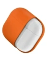 Etui UNIQ Nexo do Apple AirPods 4 + Ear Hooks Silicone pomarańczowy/volt orange
