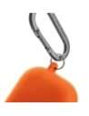 Etui UNIQ Nexo do Apple AirPods 4 + Ear Hooks Silicone pomarańczowy/volt orange