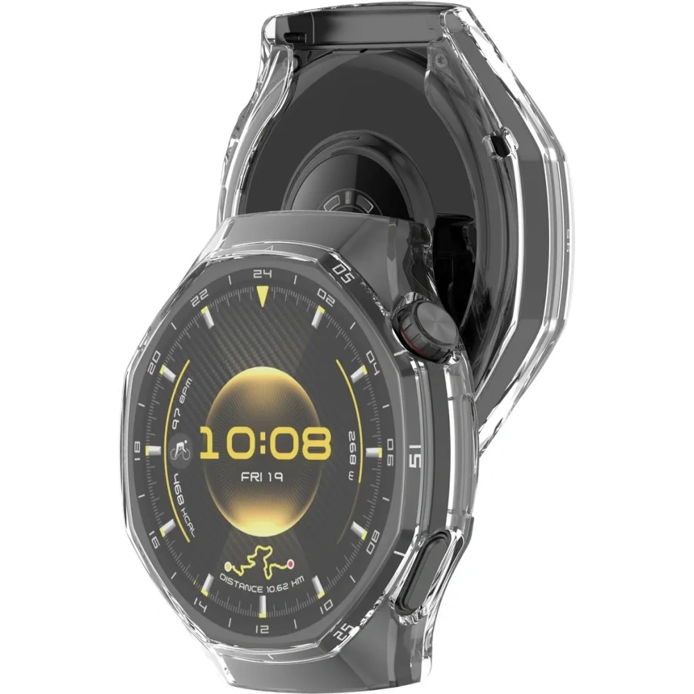 Etui z osłoną ekranu Bizon Case Watch Felipe do Huawei Watch GT6 Pro 46mm przezroczyste