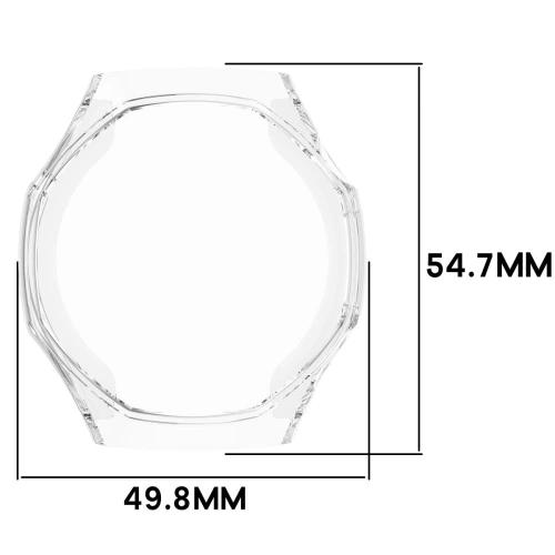 Etui z osłoną ekranu Bizon Case Watch Felipe do Huawei Watch GT6 Pro 46mm przezroczyste