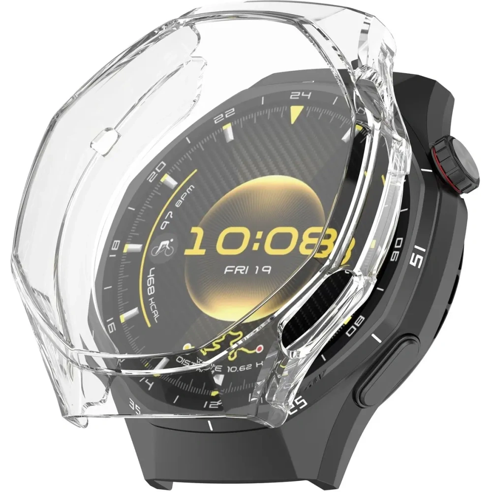 Etui z osłoną ekranu Bizon Case Watch Felipe do Huawei Watch GT6 Pro 46mm przezroczyste