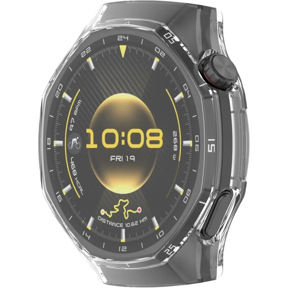 Etui z osłoną ekranu Bizon Case Watch Felipe do Huawei Watch GT6 Pro 46mm przezroczyste