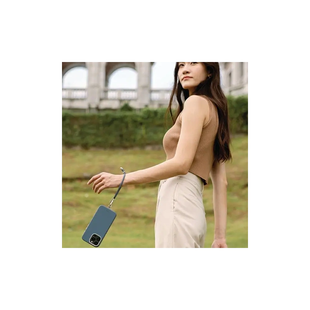 Uniwersalny sznurek do telefonu na rękę UNIQ Coehl Laurel Handstrap ciemnoniebieski