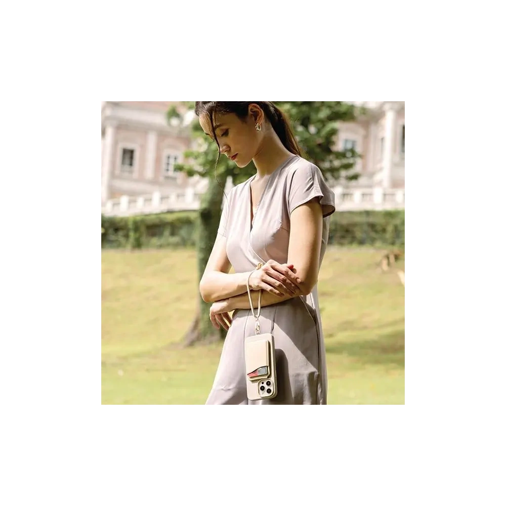 Uniwersalny sznurek do telefonu na rękę UNIQ Coehl Laurel Handstrap czarny