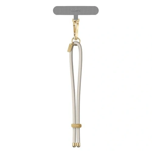 Uniwersalny sznurek do telefonu na rękę UNIQ Coehl Laurel Handstrap kremowy