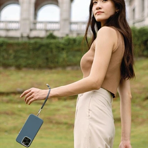 Uniwersalny sznurek do telefonu na rękę UNIQ Coehl Laurel Handstrap kremowy