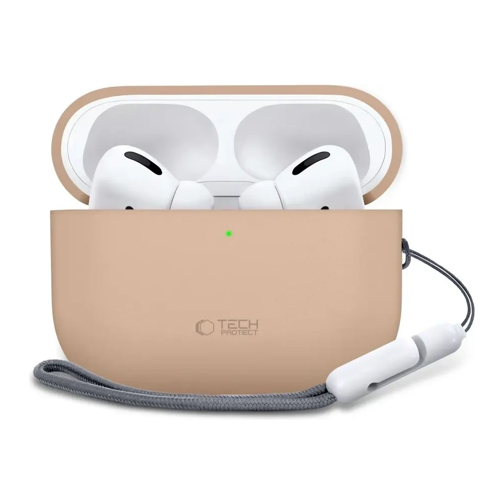 Etui Tech-Protect Silicone do Apple AirPods Pro 3 Caffe Latte