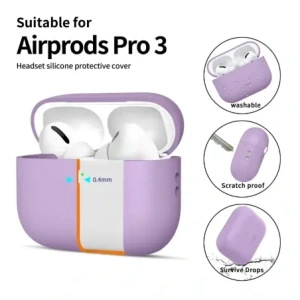 Etui Tech-Protect Silicone do Apple AirPods Pro 3 Lavender