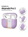 Etui Tech-Protect Silicone do Apple AirPods Pro 3 Lavender