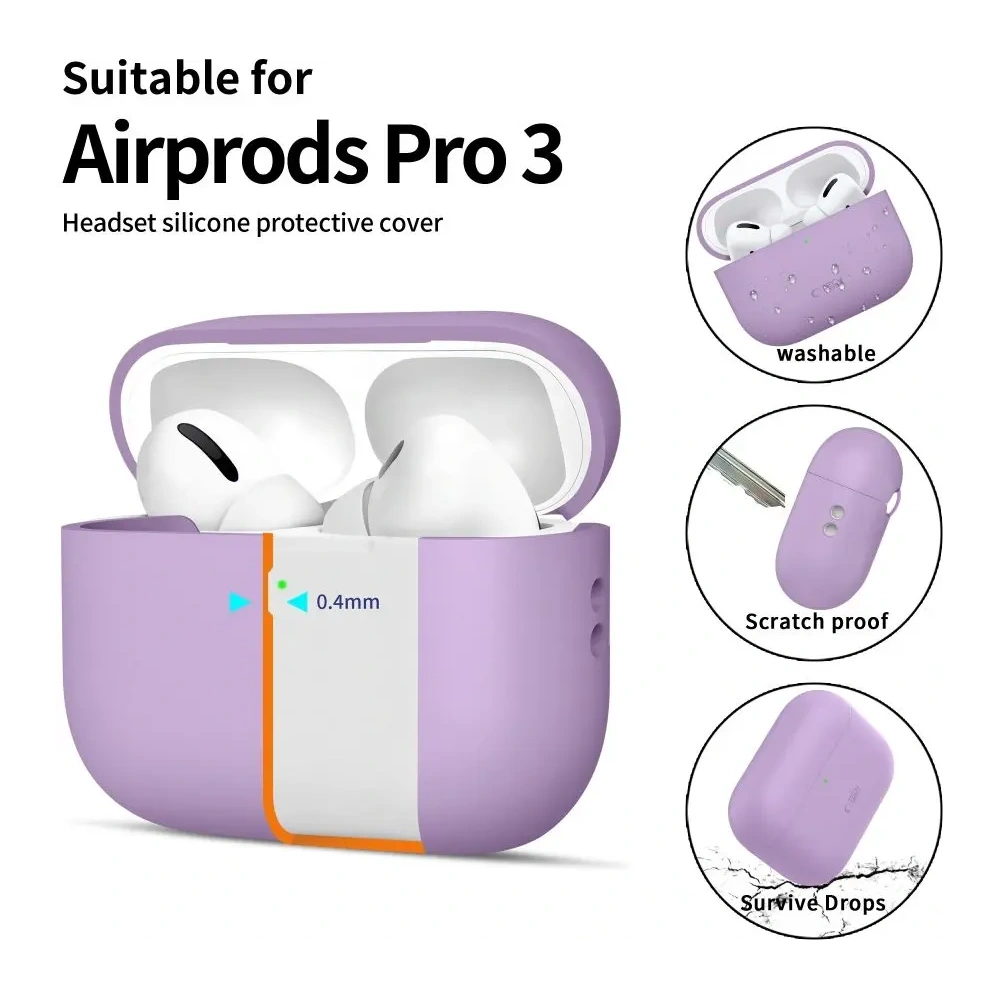Etui Tech-Protect Silicone do Apple AirPods Pro 3 Lavender