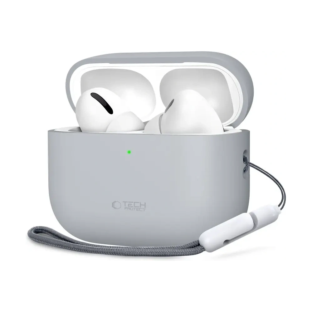 Etui Tech-Protect Silicone do Apple AirPods Pro 3 Crayon Grey