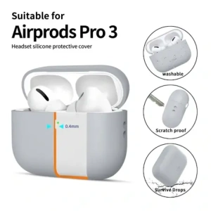 Etui Tech-Protect Silicone do Apple AirPods Pro 3 Crayon Grey