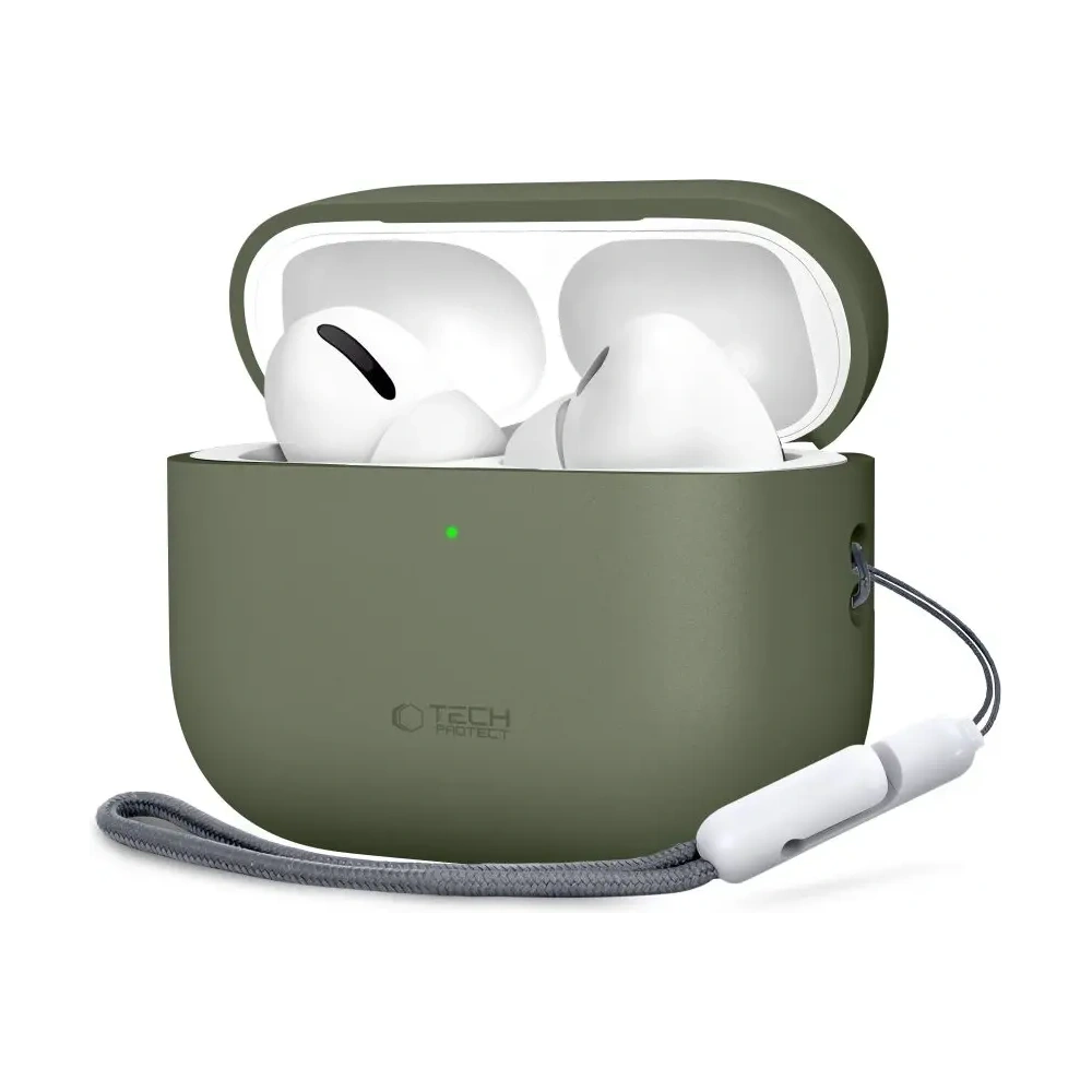 Etui Tech-Protect Silicone do Apple AirPods Pro 3 Olive Green