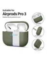 Etui Tech-Protect Silicone do Apple AirPods Pro 3 Olive Green