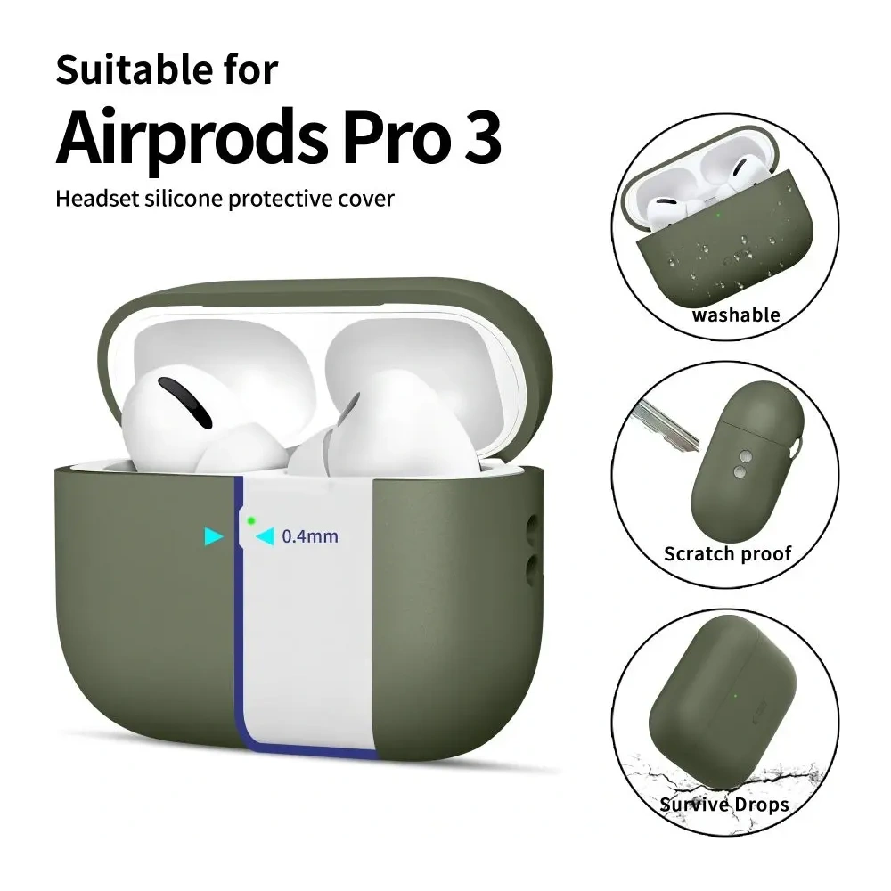 Etui Tech-Protect Silicone do Apple AirPods Pro 3 Olive Green